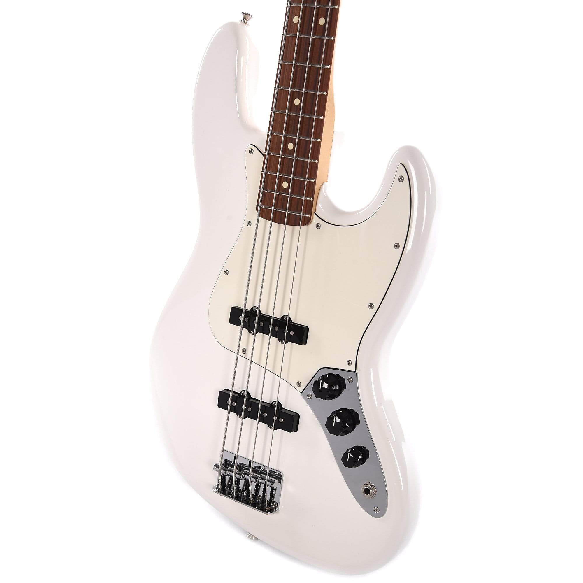 Fender Player Jazz Bass Polar White Bundle w/Fender Gig Bag, Stand, Cable, Tuner, Picks and Strings Bass Guitars / 4-String