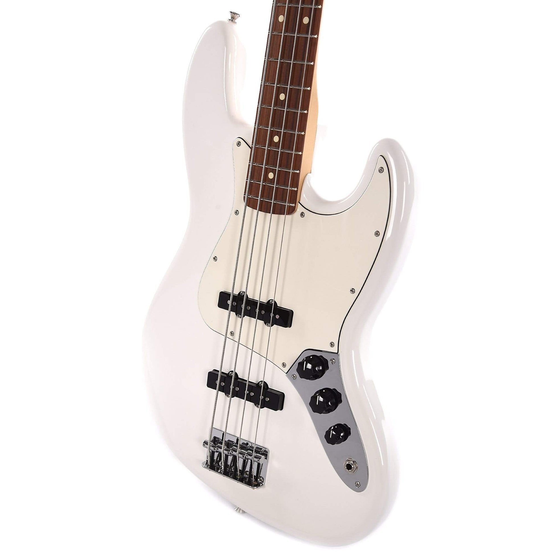 Fender Player Jazz Bass Polar White Bundle w/Fender Gig Bag, Stand, Cable, Tuner, Picks and Strings Bass Guitars / 4-String
