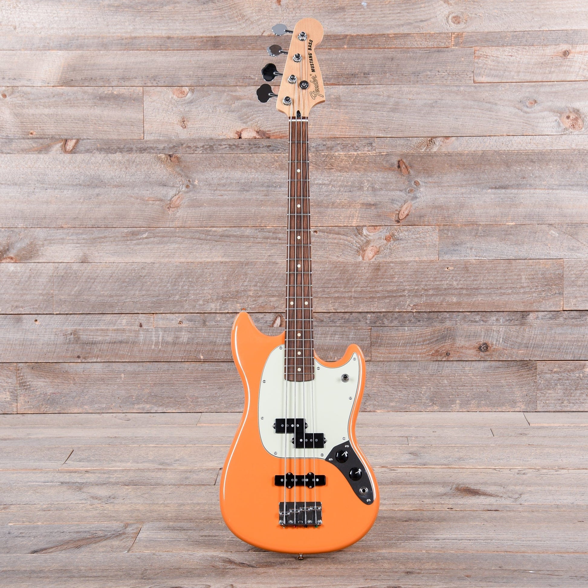 Fender Player Mustang Bass Capri Orange Bass Guitars / 4-String