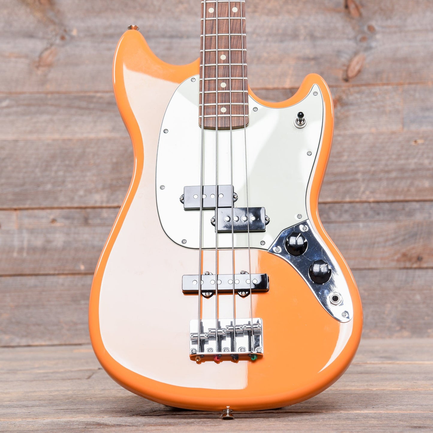 Fender Player Mustang Bass Capri Orange Bass Guitars / 4-String