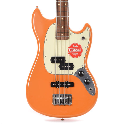 Fender Player Mustang Bass Capri Orange Bass Guitars / 4-String