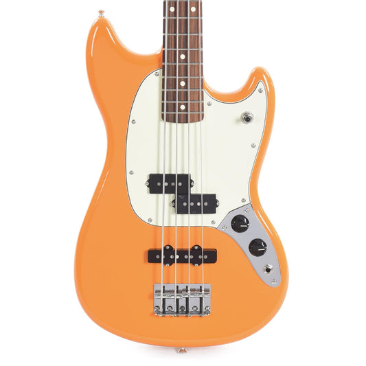 Fender Player Mustang Bass Capri Orange Bass Guitars / 4-String