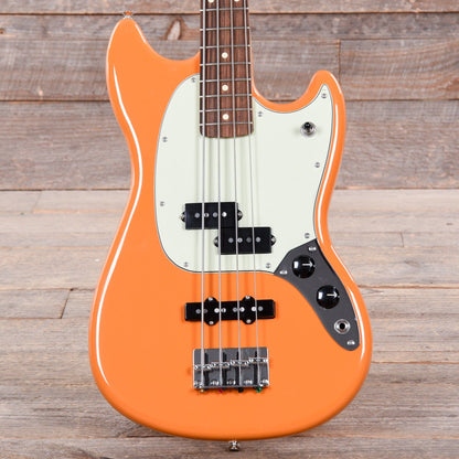 Fender Player Mustang Bass Capri Orange Bass Guitars / 4-String
