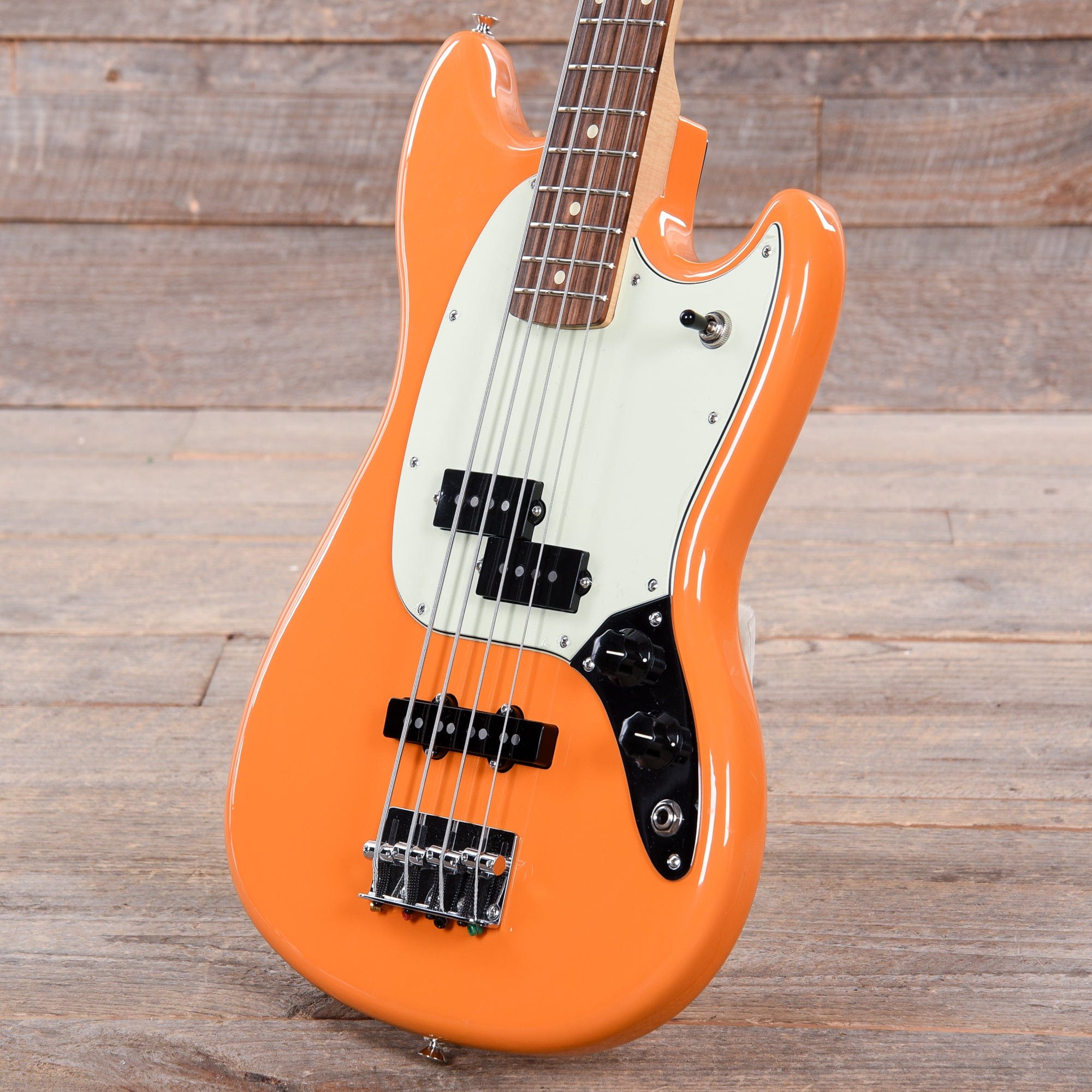 Fender Player Mustang Bass Capri Orange Bass Guitars / 4-String