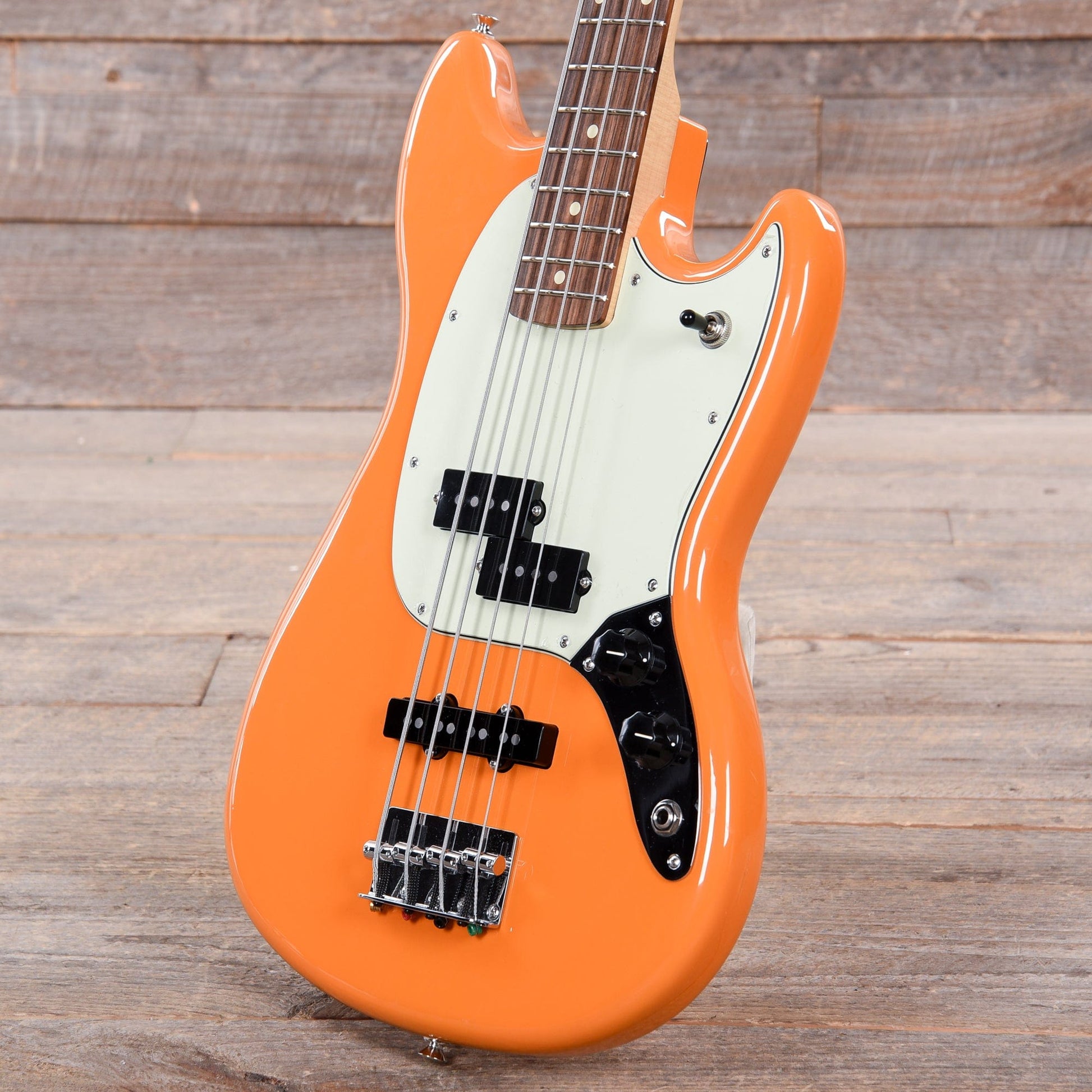 Fender Player Mustang Bass Capri Orange Bass Guitars / 4-String