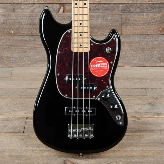 Fender Player Mustang Bass PJ Black w/Tortoise Pickguard Bass Guitars / 4-String