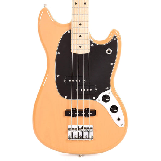 Fender Player Mustang Bass PJ Butterscotch Blonde w/3-Ply Black Pickguard Bass Guitars / 4-String