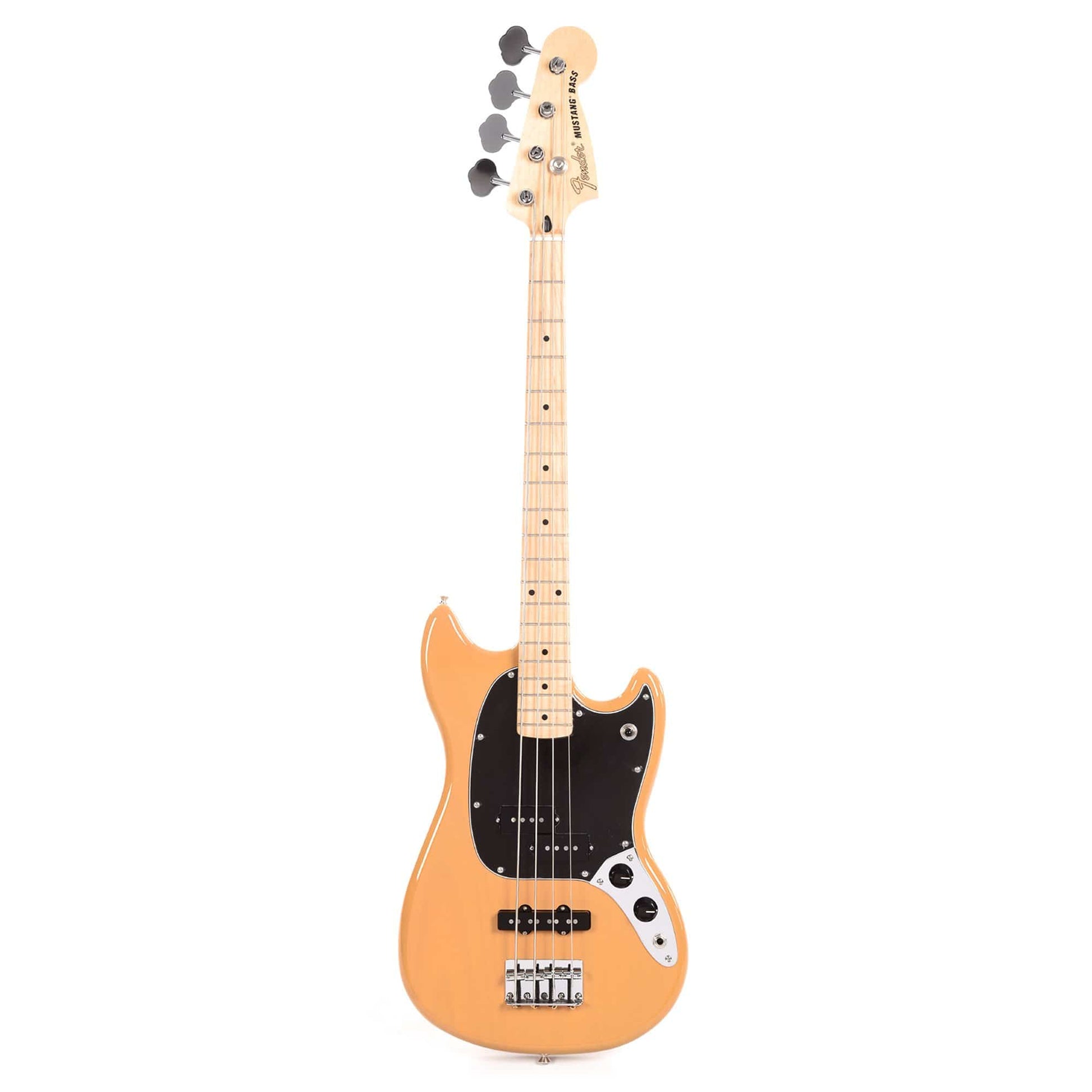 Fender Player Mustang Bass PJ Butterscotch Blonde w/3-Ply Black Pickguard Bass Guitars / 4-String