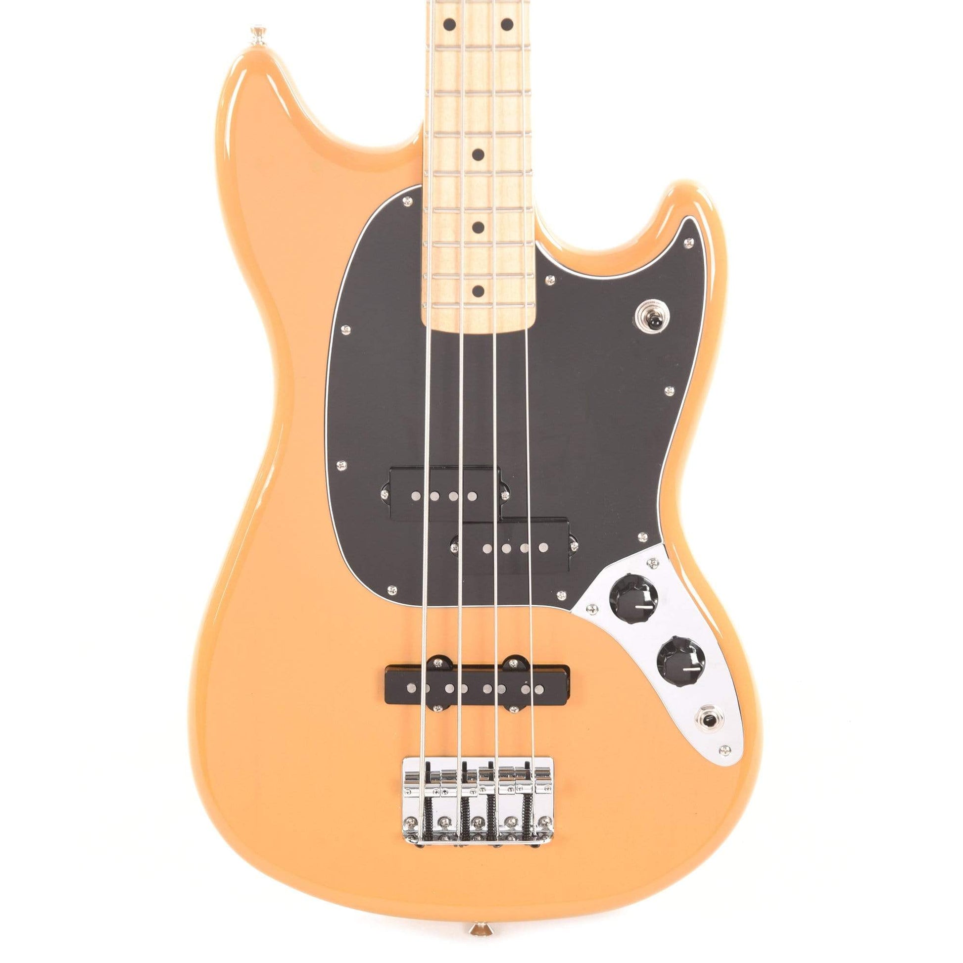 Fender Player Mustang Bass PJ Butterscotch Blonde w/3-Ply Black Pickguard Bass Guitars / 4-String