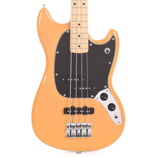 Fender Player Mustang Bass PJ Butterscotch Blonde w/3-Ply Black Pickguard (CME Exclusive) B-STOCK Bass Guitars / 4-String