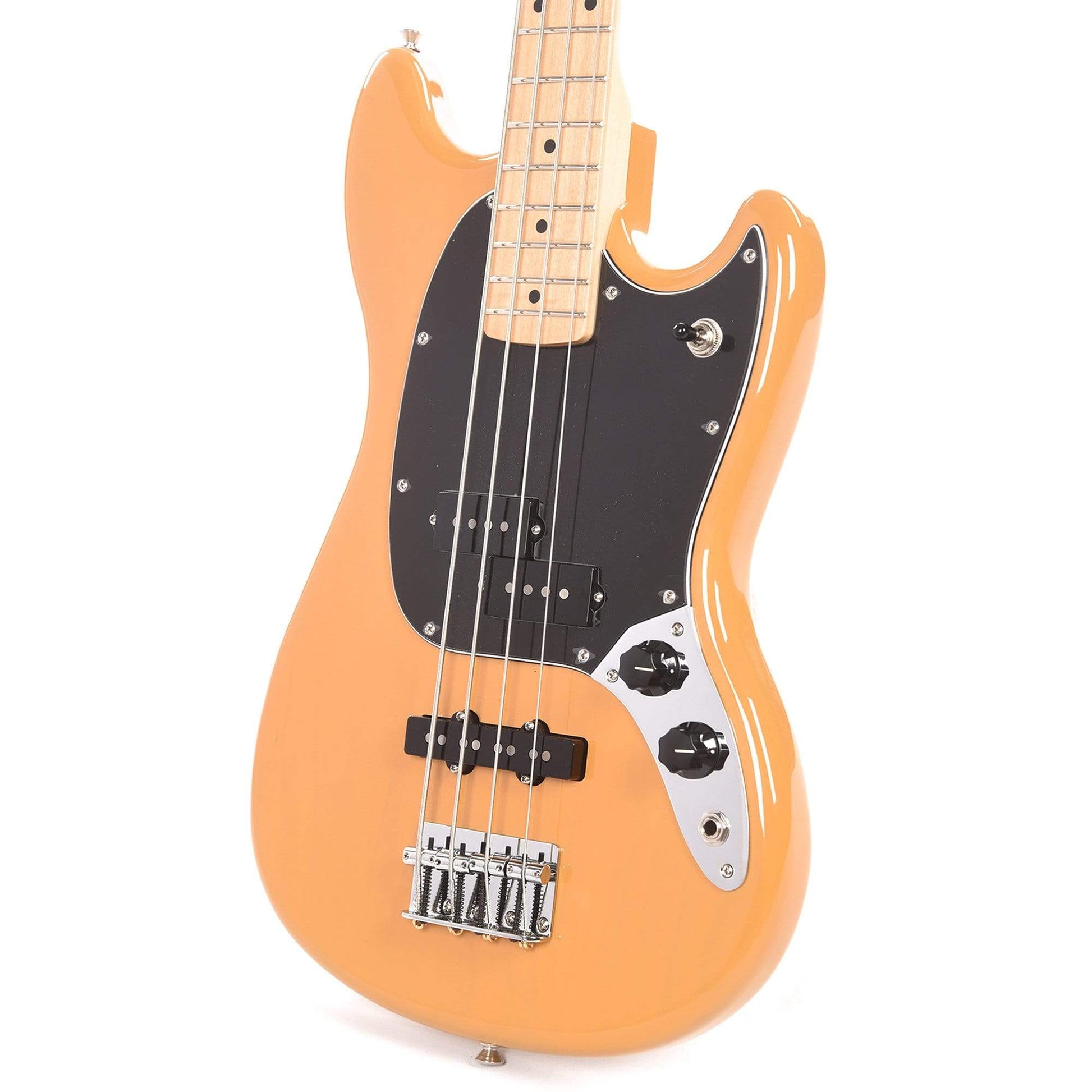 Fender Player Mustang Bass PJ Butterscotch Blonde w/3-Ply Black Pickguard (CME Exclusive) B-STOCK Bass Guitars / 4-String