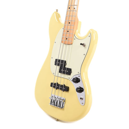 Fender PLayer Mustang Bass PJ Canary Diamond w/3-Ply Mint Pickguard Bass Guitars / 4-String