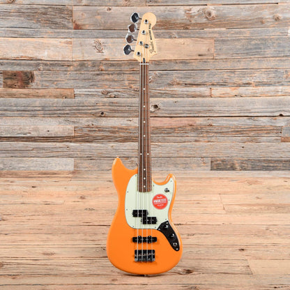 Fender Player Mustang Bass PJ Capri Orange Bass Guitars / 4-String