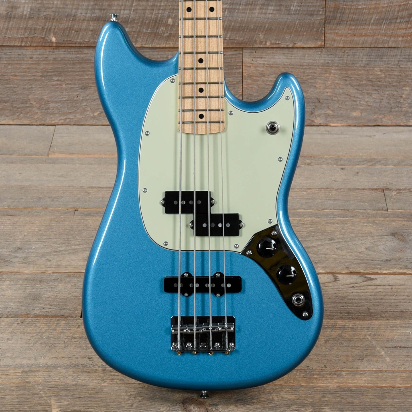 Fender Player Mustang Bass PJ Lake Placid Blue w/3-Ply Mint Pickguard Bass Guitars / 4-String