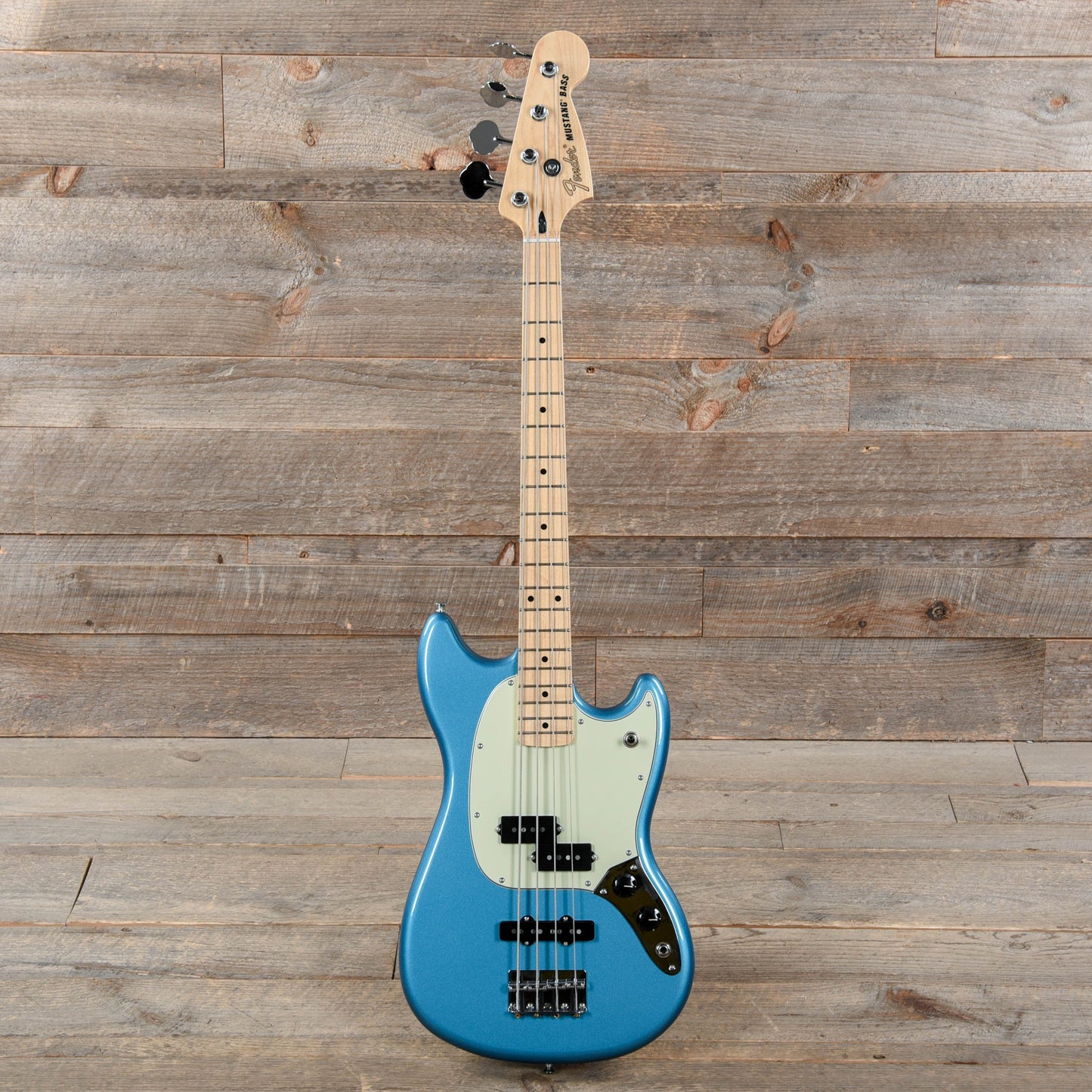 Fender Player Mustang Bass PJ Lake Placid Blue w/3-Ply Mint Pickguard Bass Guitars / 4-String