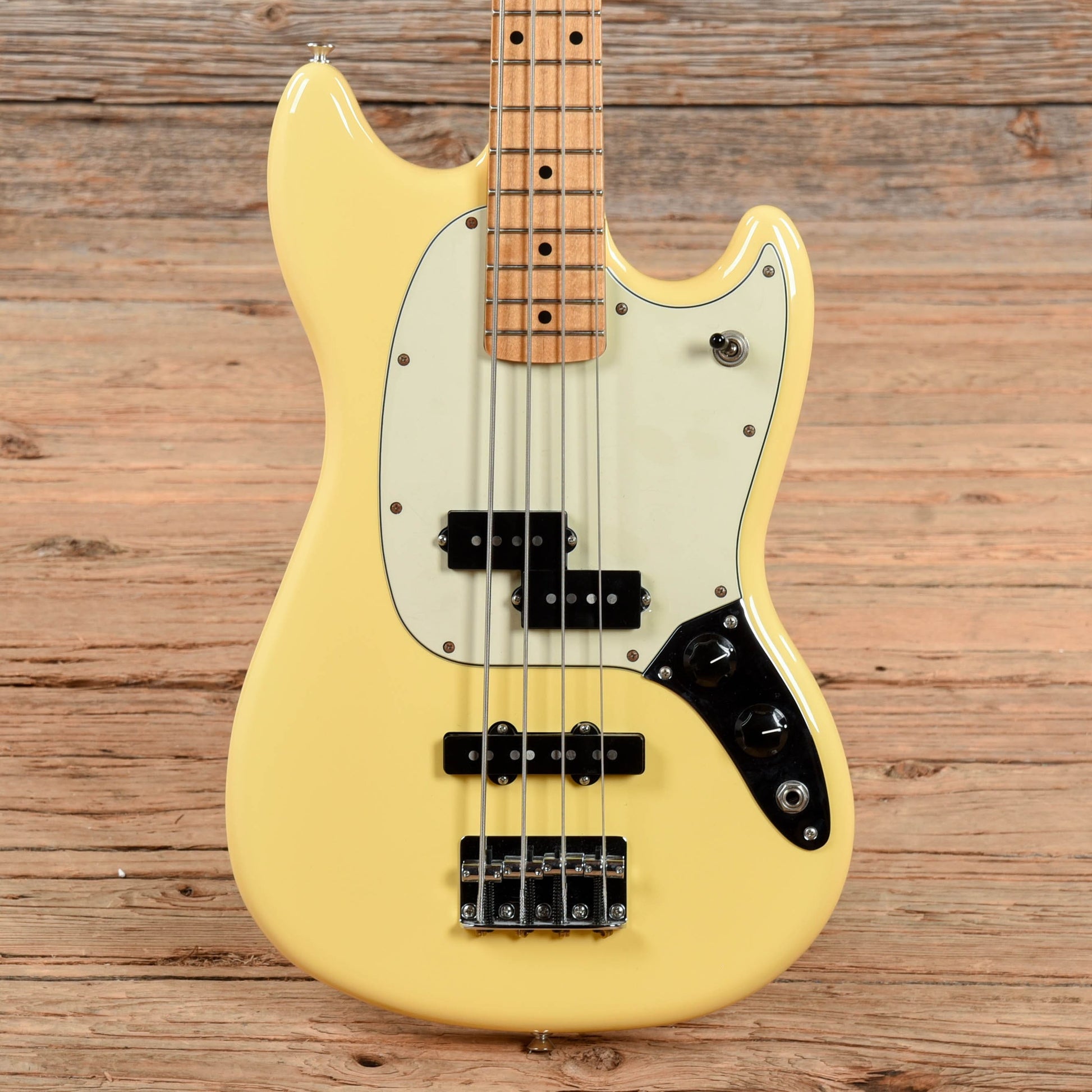 Fender Player Mustang Bass PJ Olympic White 2020 Bass Guitars / 4-String