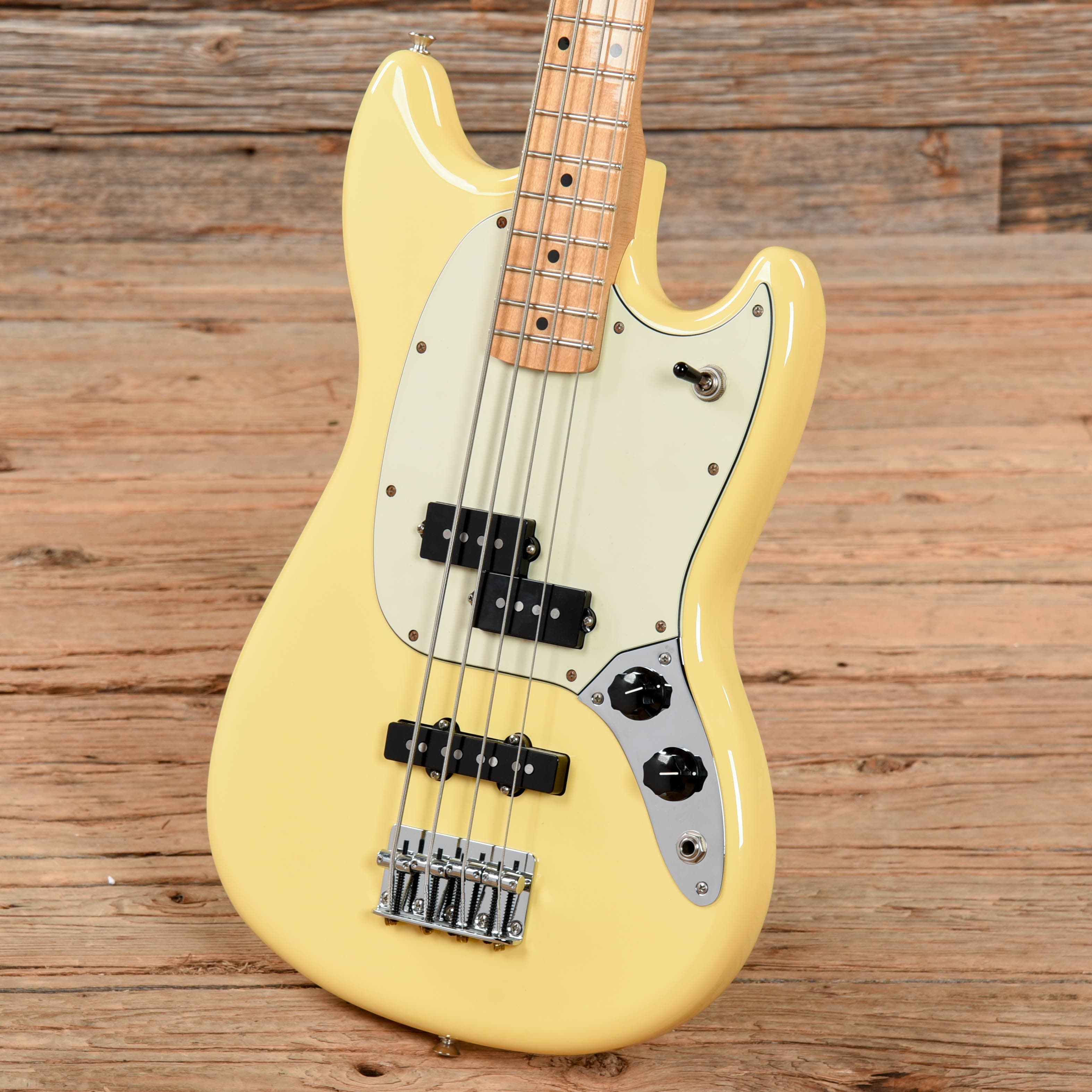 Fender Player Mustang Bass PJ Olympic White 2020 Bass Guitars / 4-String