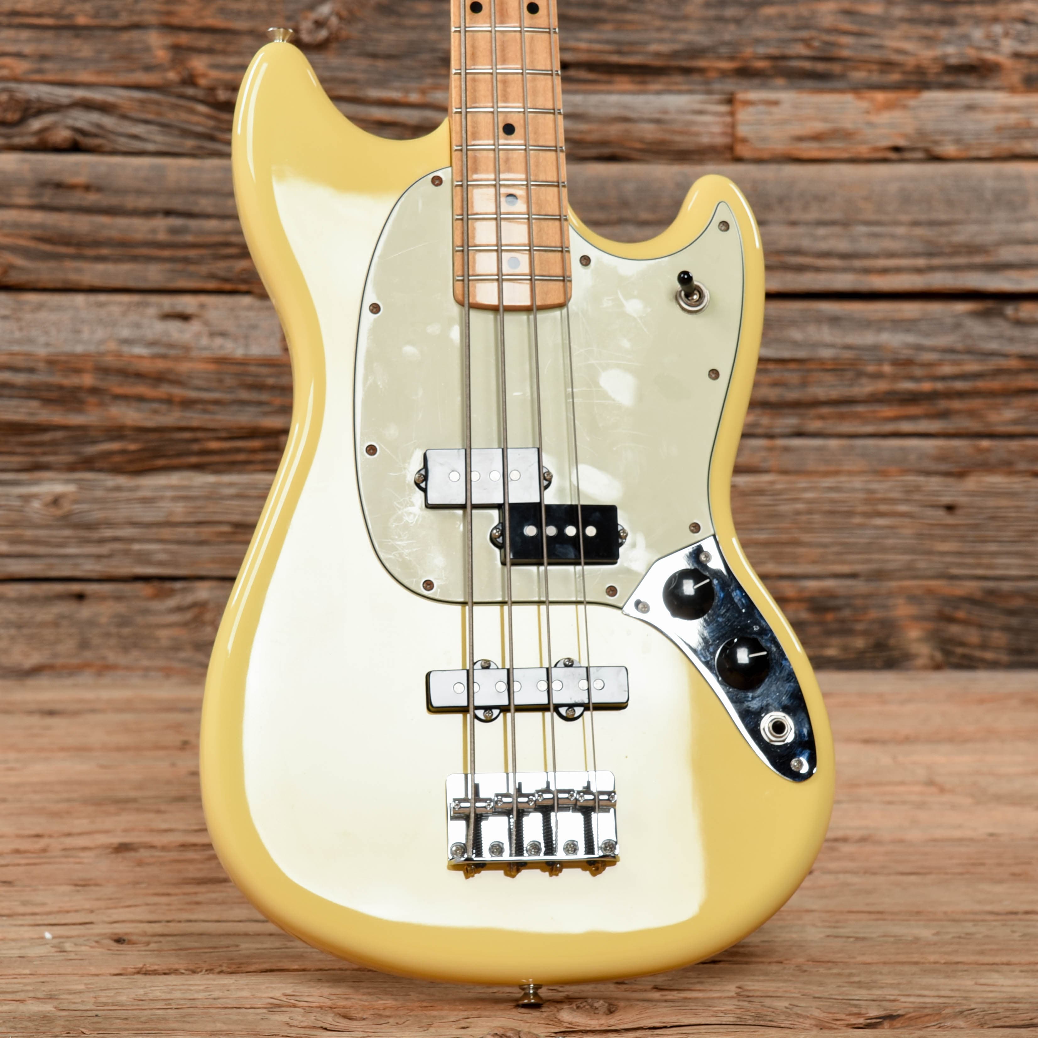 Fender Player Mustang Bass PJ Olympic White 2020 Bass Guitars / 4-String