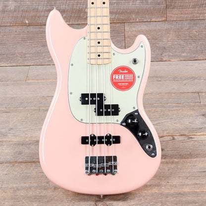 Fender Player Mustang Bass PJ Shell Pink w/Mint Pickguard Bass Guitars / 4-String