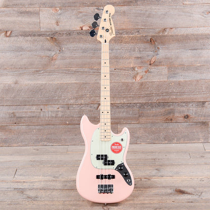 Fender Player Mustang Bass PJ Shell Pink w/Mint Pickguard Bass Guitars / 4-String