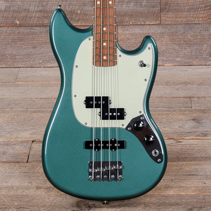 Fender Player Mustang Bass PJ Sherwood Green w/3-Ply Mint Pickguard Bass Guitars / 4-String