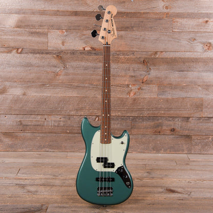 Fender Player Mustang Bass PJ Sherwood Green w/3-Ply Mint Pickguard Bass Guitars / 4-String