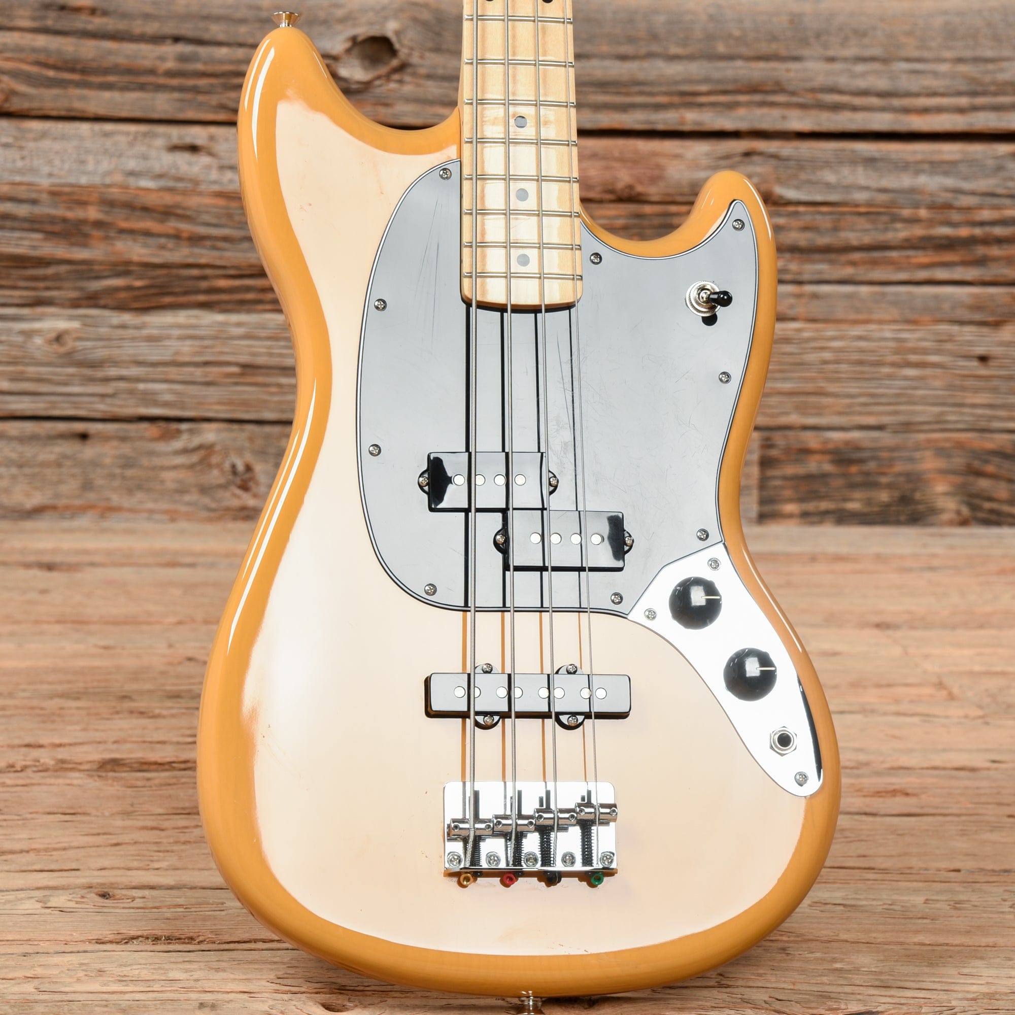 Fender Player Mustang PJ Bass Butterscotch Blonde 2021 Bass Guitars / 4-String