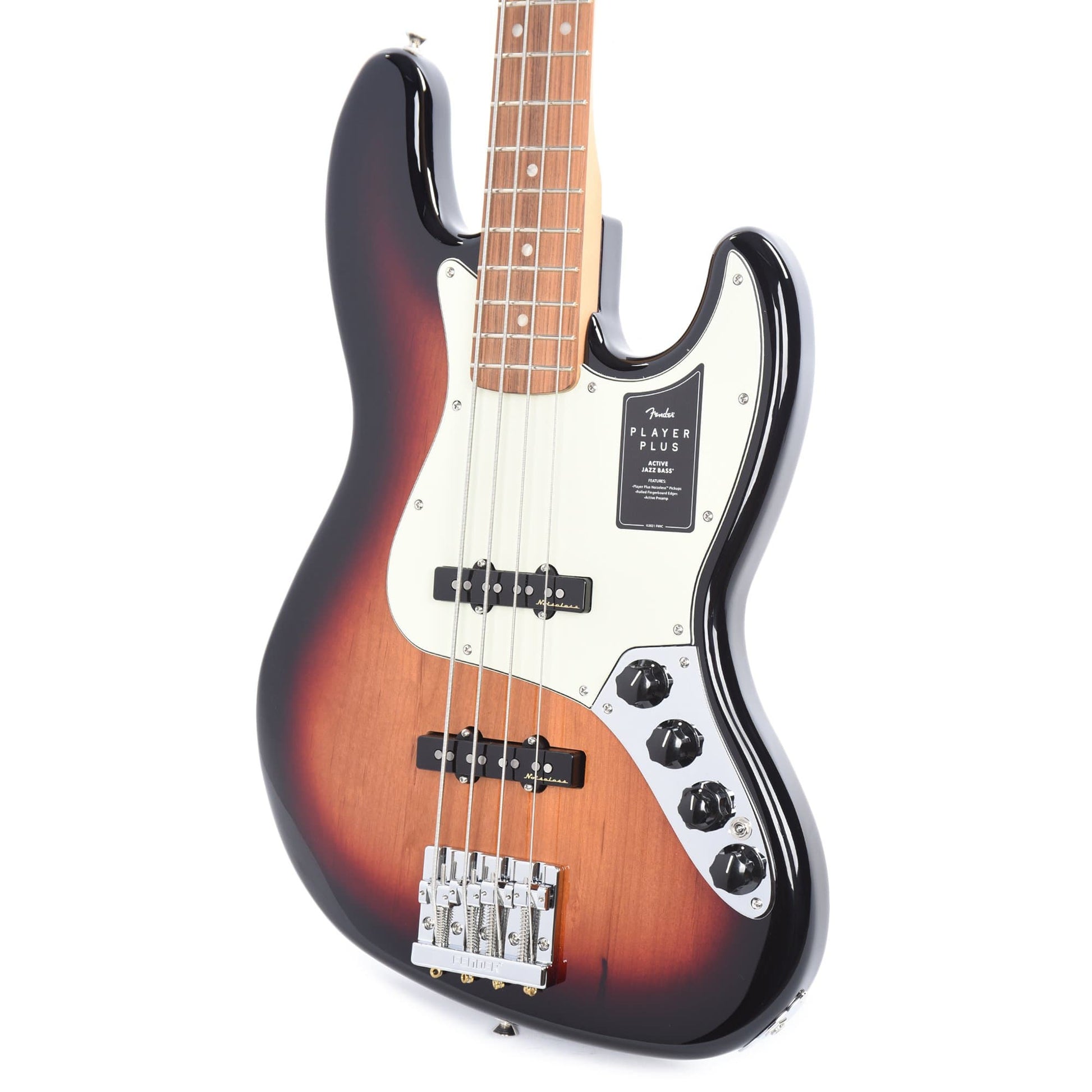 Fender Player Plus Active Jazz Bass 3-Color Sunburst Bass Guitars / 4-String