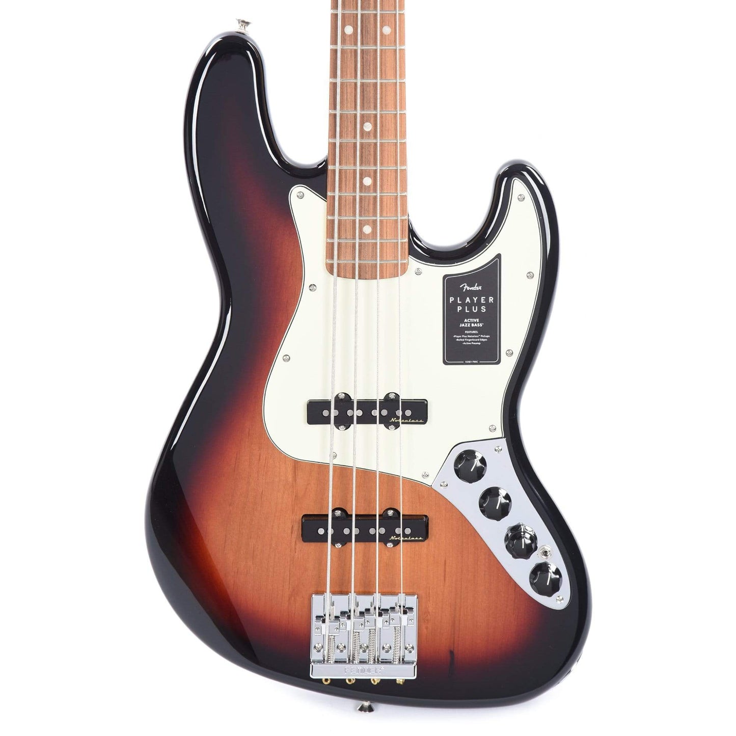 Fender Player Plus Active Jazz Bass 3-Color Sunburst Bass Guitars / 4-String