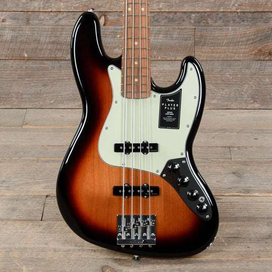 Fender Player Plus Active Jazz Bass 3-Color Sunburst Bass Guitars / 4-String