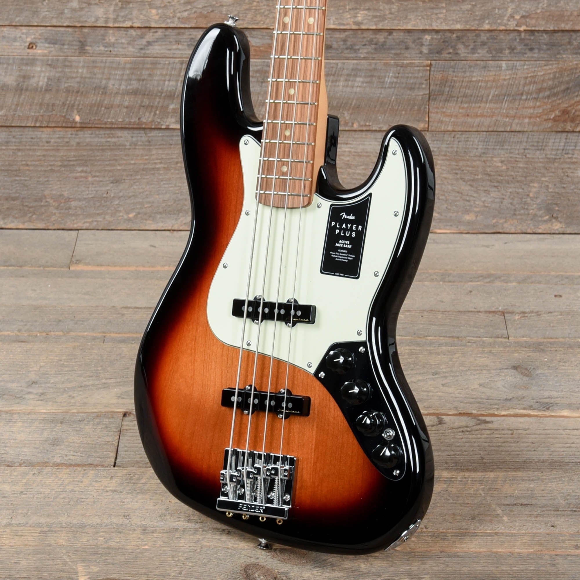 Fender Player Plus Active Jazz Bass 3-Color Sunburst Bass Guitars / 4-String