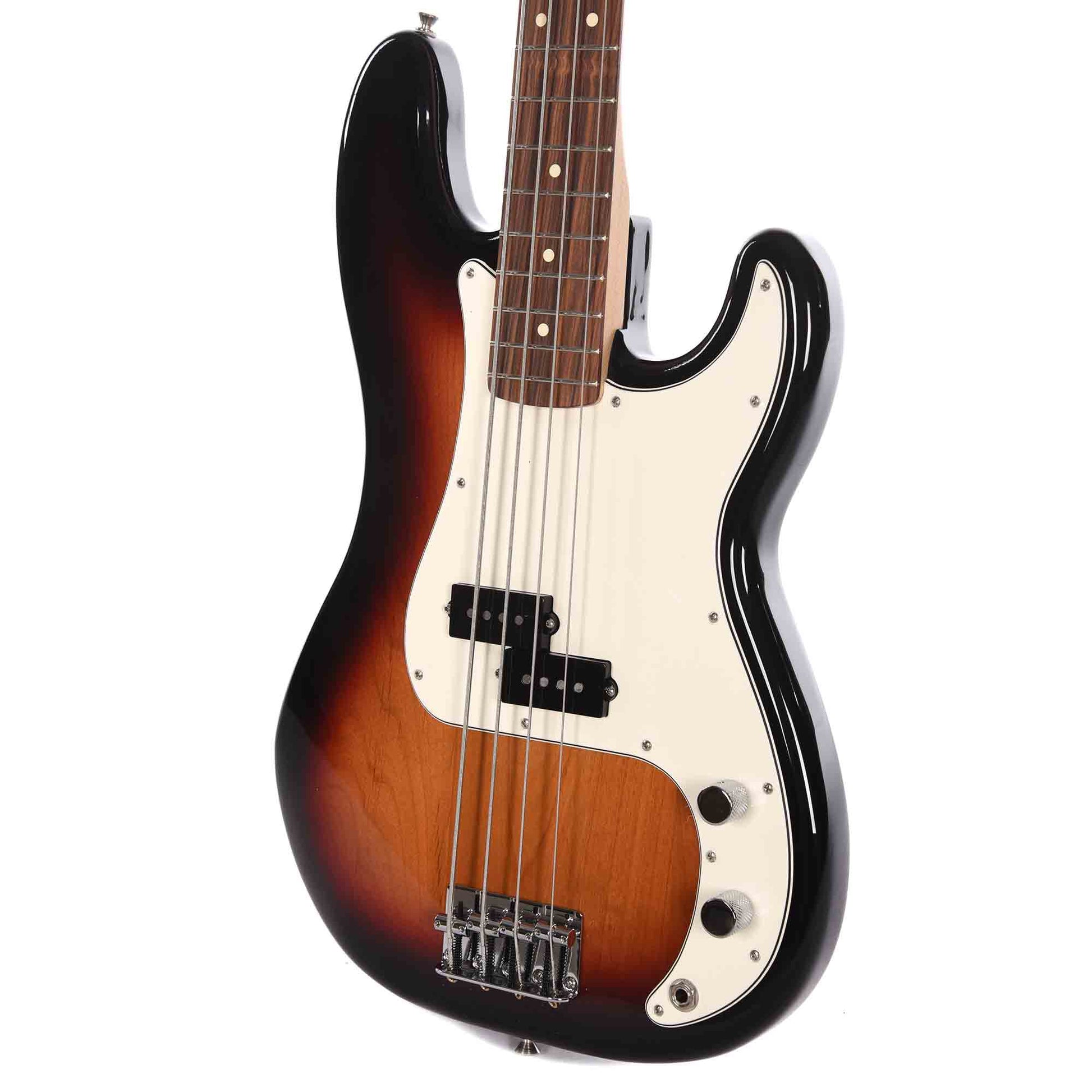 Fender Player Precision Bass 3-Color Sunburst Bundle w/Fender Gig Bag, Stand, Cable, Tuner, Picks and Strings Bass Guitars / 4-String