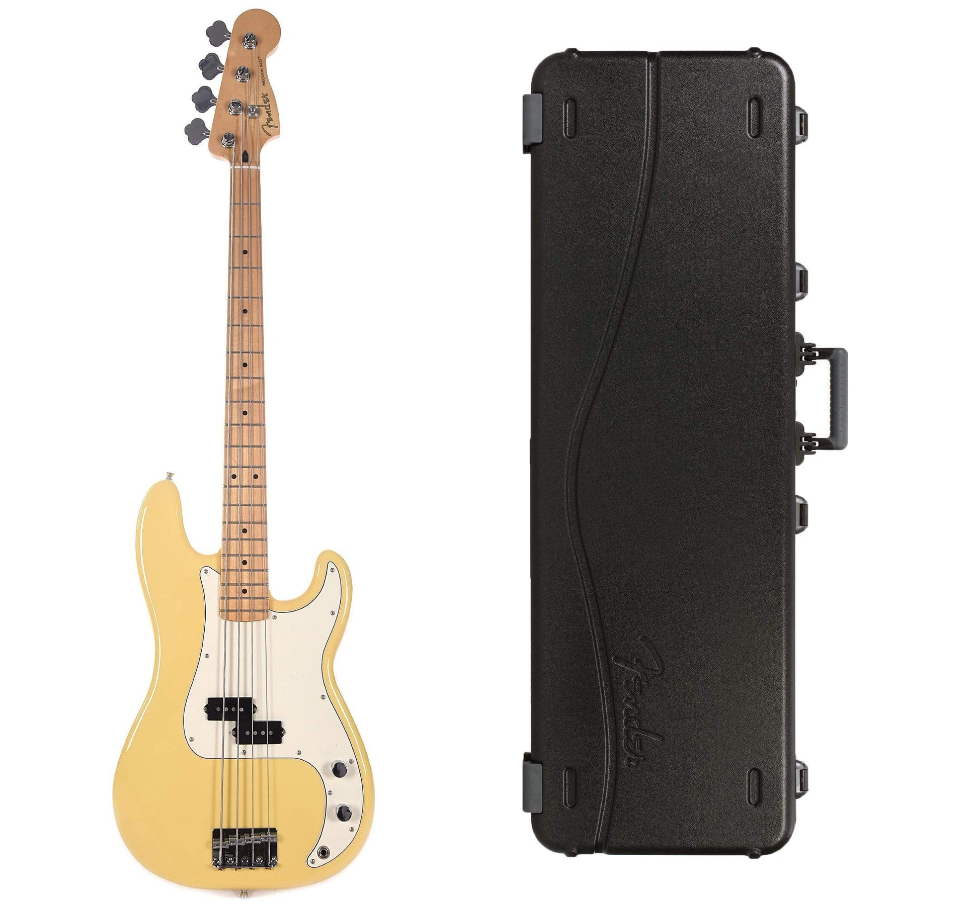 Fender Player Precision Bass Buttercream Bundle w/Fender Molded Hardshell Case Bass Guitars / 4-String