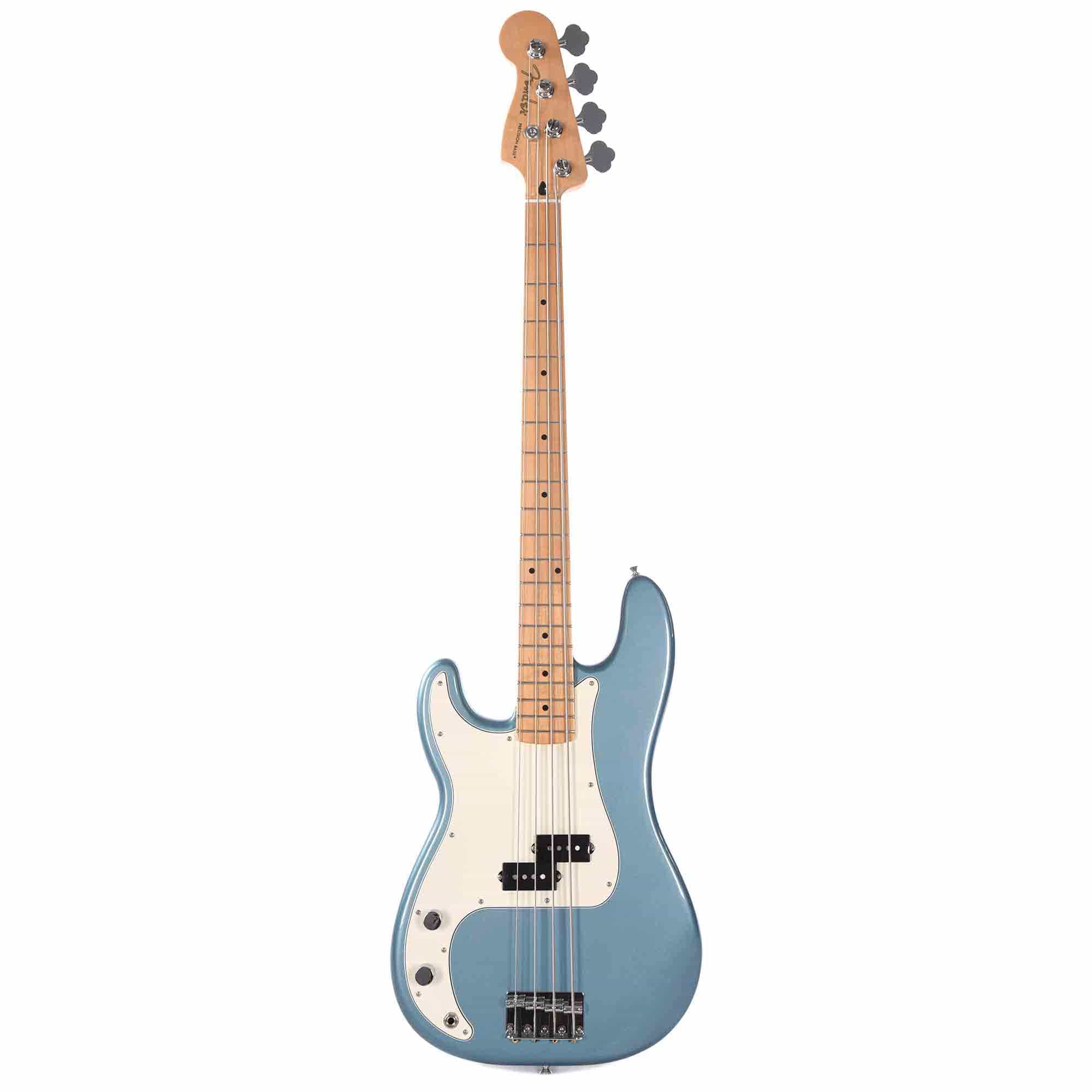Fender Player Precision Bass LEFTY Tidepool Bundle w/Fender Molded Hardshell Case Bass Guitars / 4-String