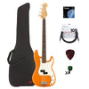 Fender Player Precision Bass PF Capri Orange w/Gig Bag, Tuner, Cables, Picks and Strings Bundle Bass Guitars / 4-String