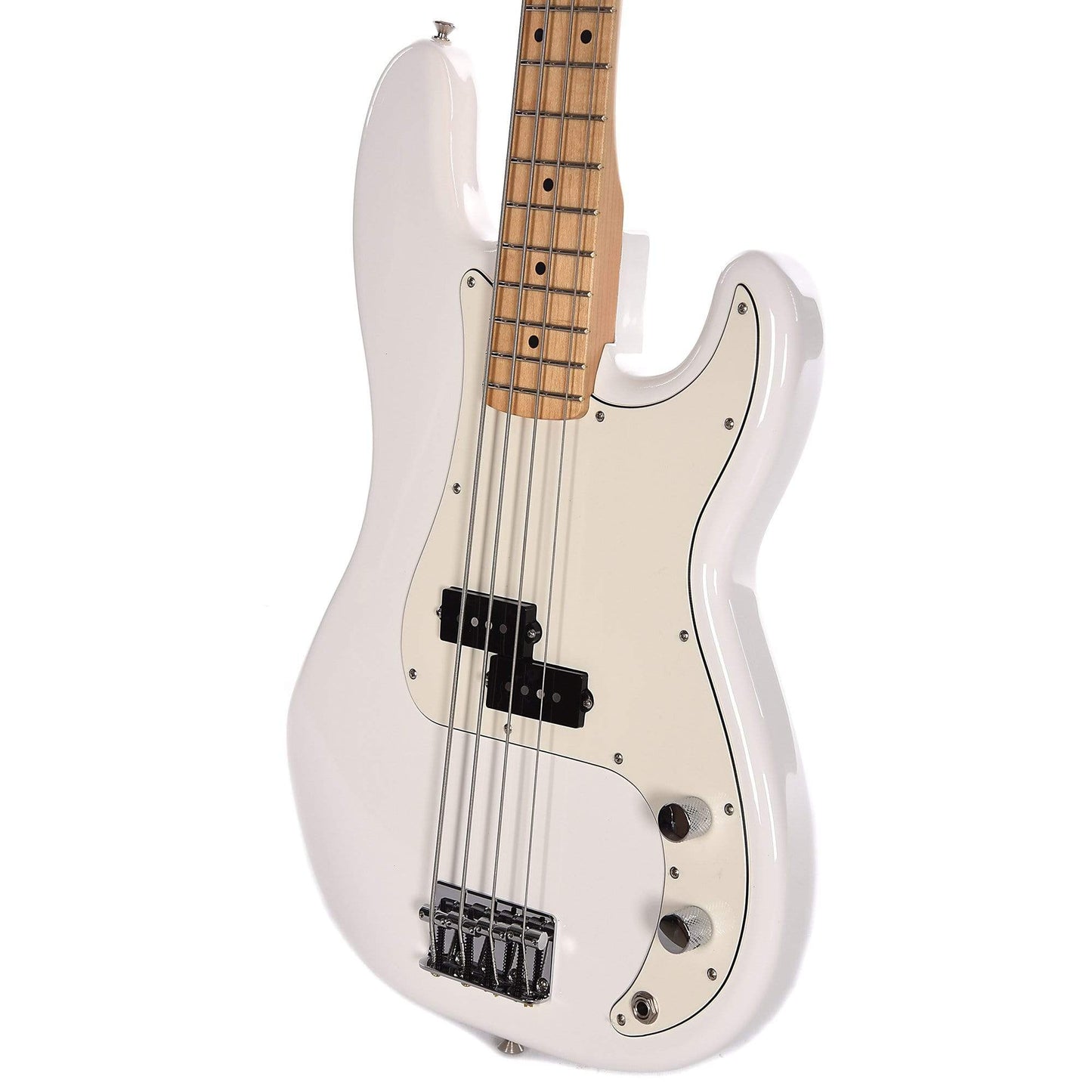 Fender Player Precision Bass Polar White Bundle w/Fender Gig Bag, Stand, Cable, Tuner, Picks and Strings Bass Guitars / 4-String