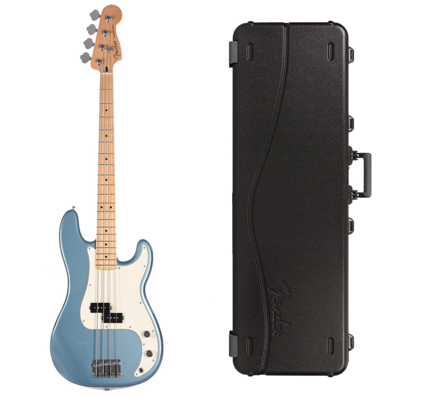 Fender Player Precision Bass Tidepool Bundle w/Fender Molded Hardshell Case Bass Guitars / 4-String