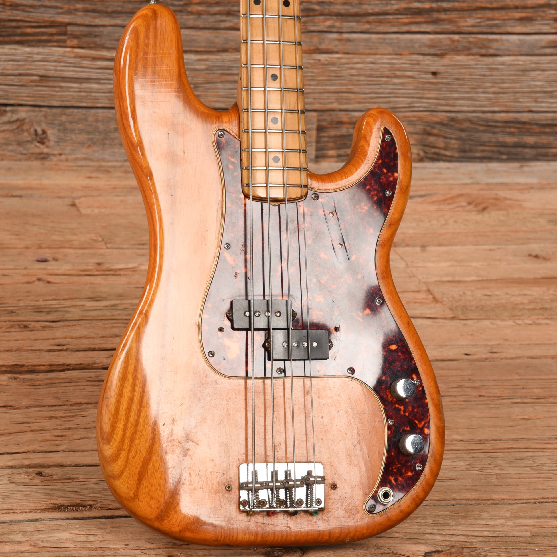 Fender Precision Bass Natural 1973 Bass Guitars / 4-String