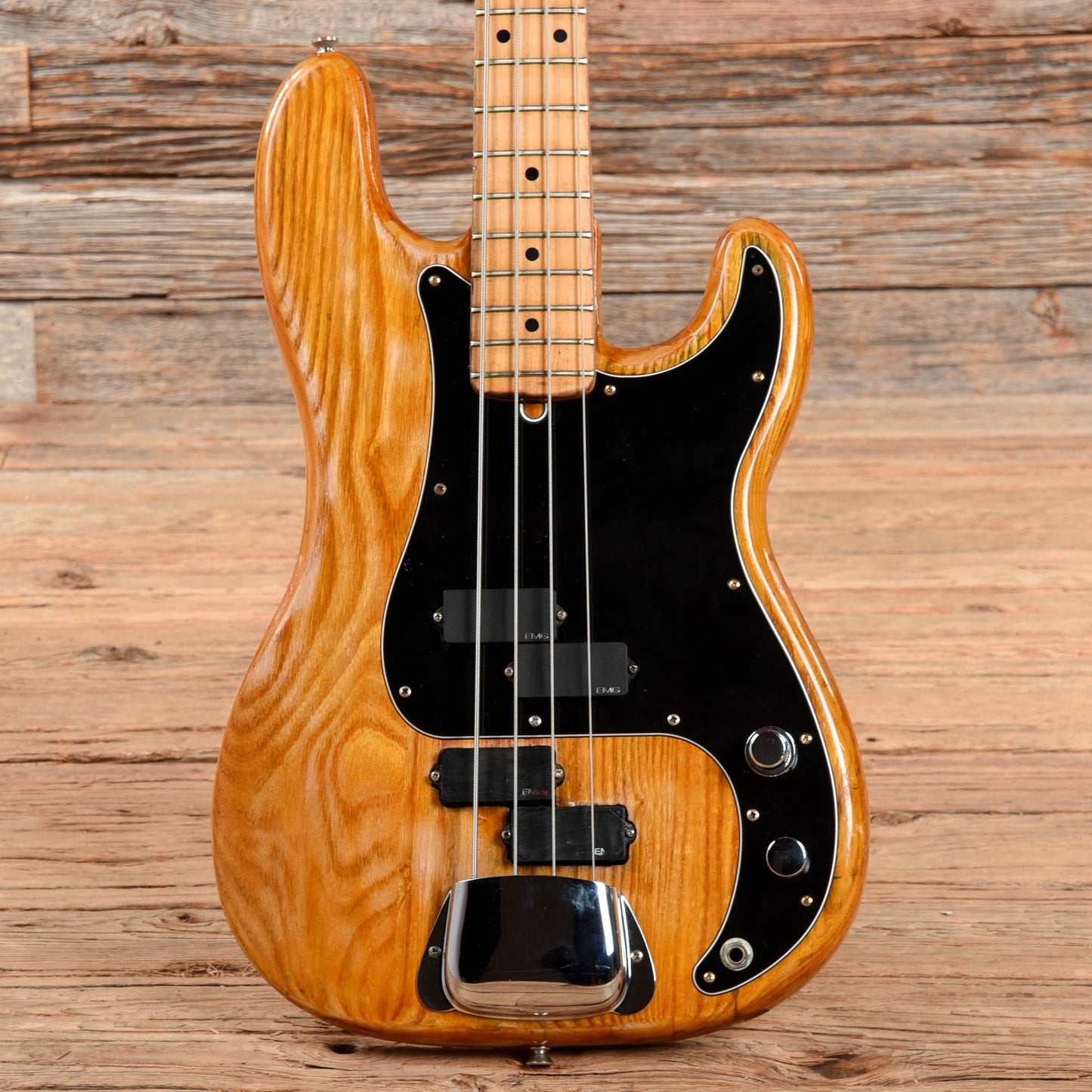 Fender Precision Bass Natural Refin 1976 Bass Guitars / 4-String