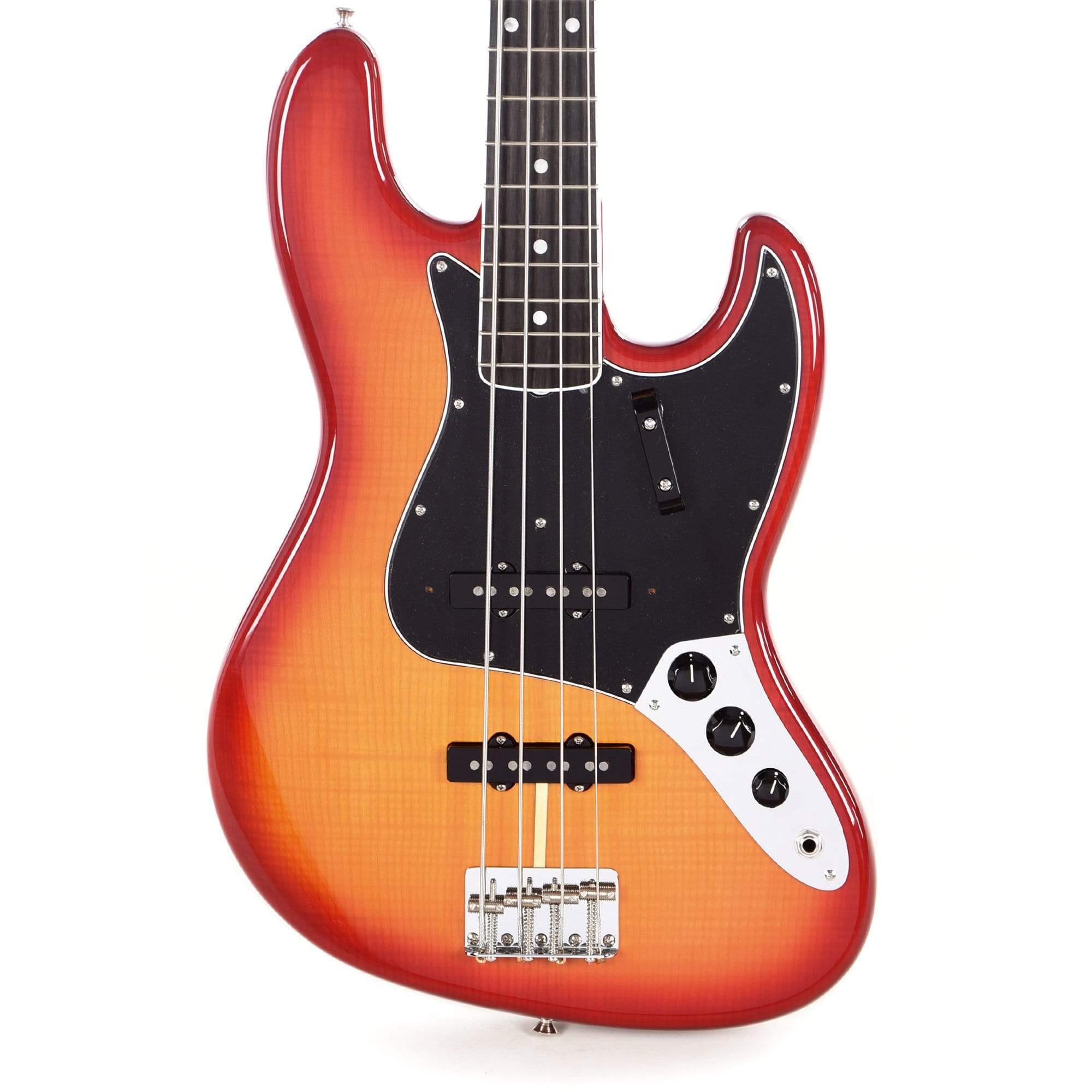 Fender Rarities American Original '60s Flamed Ash Jazz Bass Plasma Red Burst Bass Guitars / 4-String