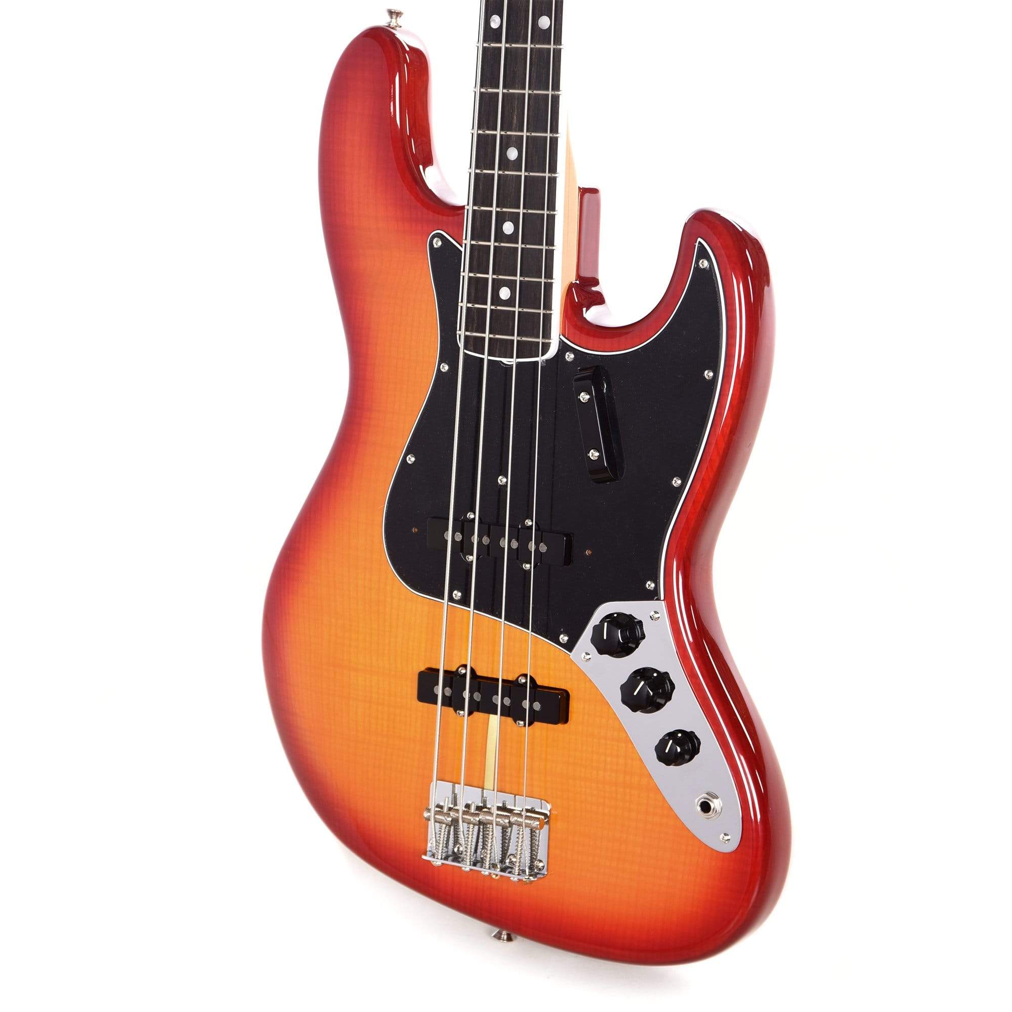 Fender Rarities American Original '60s Flamed Ash Jazz Bass Plasma Red Burst Bass Guitars / 4-String