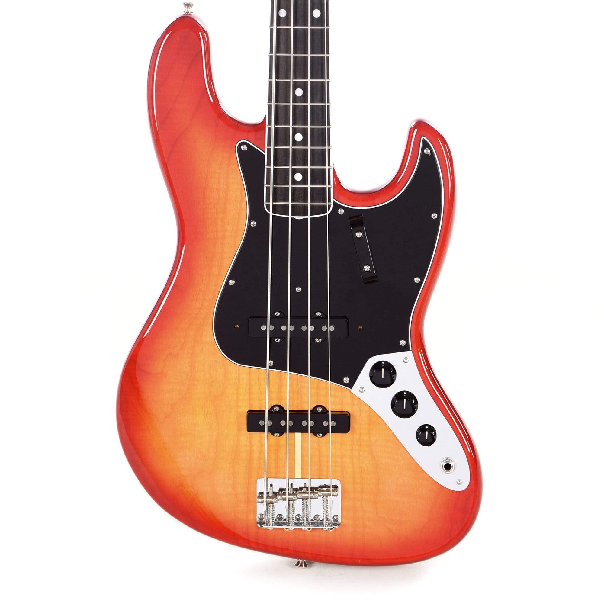Fender Rarities American Original '60s Flamed Ash Jazz Bass Plasma Red Burst Bass Guitars / 4-String