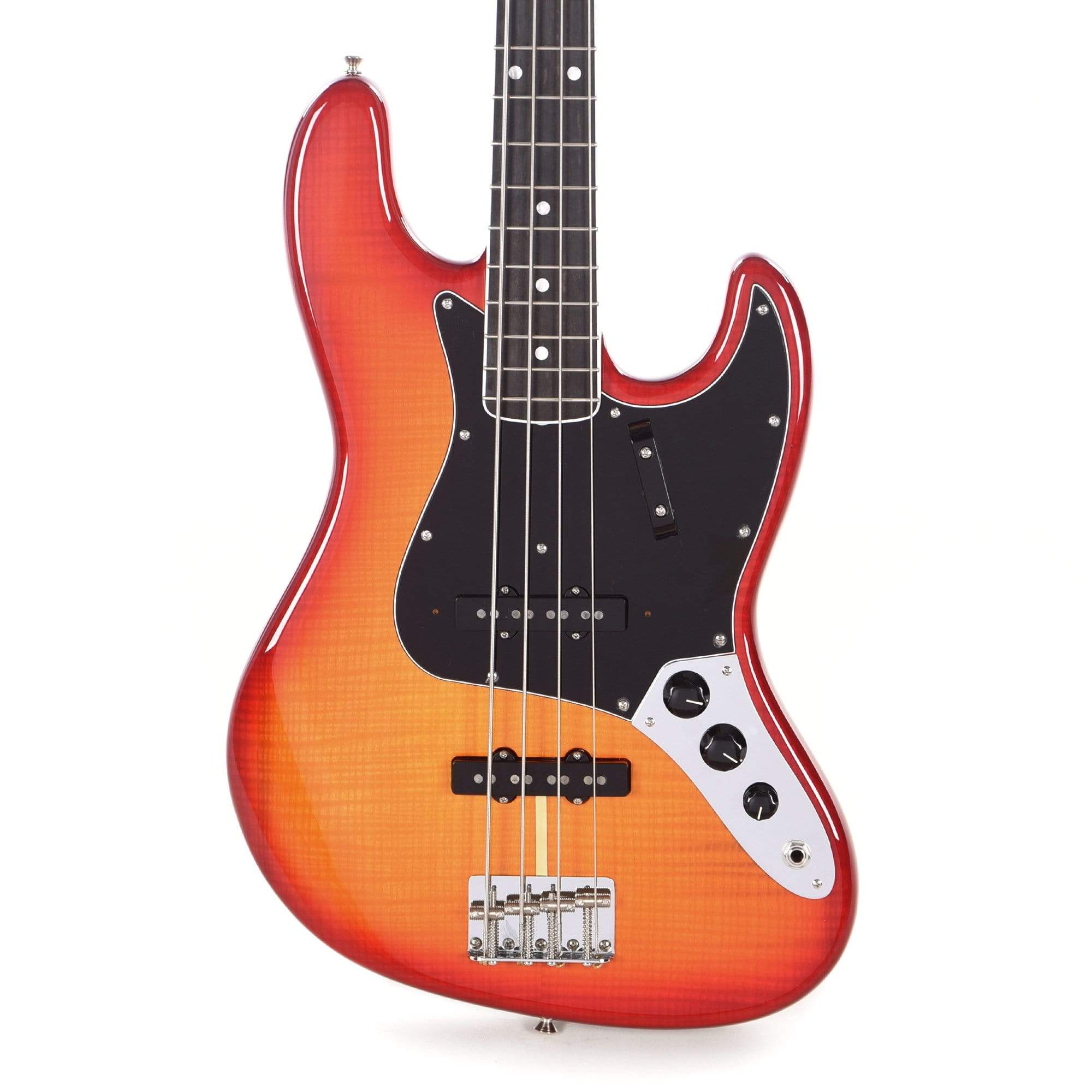 Fender Rarities American Original '60s Flamed Ash Jazz Bass Plasma Red Burst Bass Guitars / 4-String