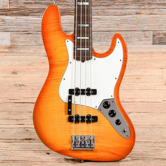 Fender Select Jazz Bass Amber Burst 2012 Bass Guitars / 4-String