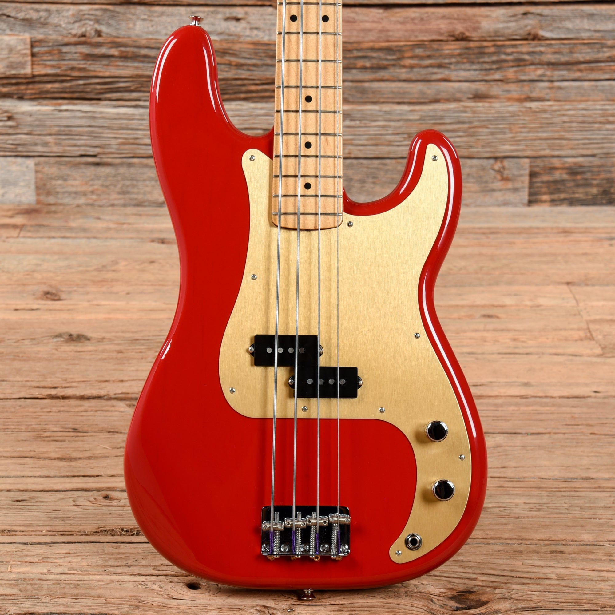 Fender Vintera '50s Precision Bass Dakota Red 2021 – Chicago Music Exchange