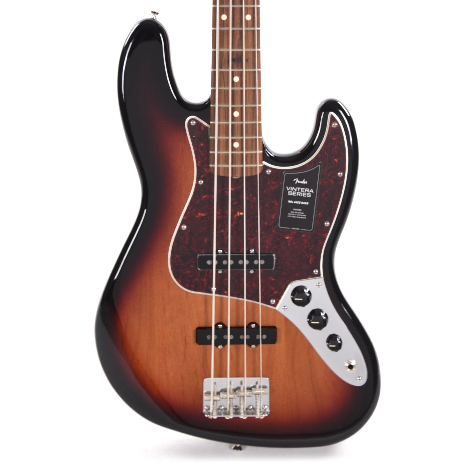 Fender Vintera '60s Jazz Bass 3-Tone Sunburst Bass Guitars / 4-String