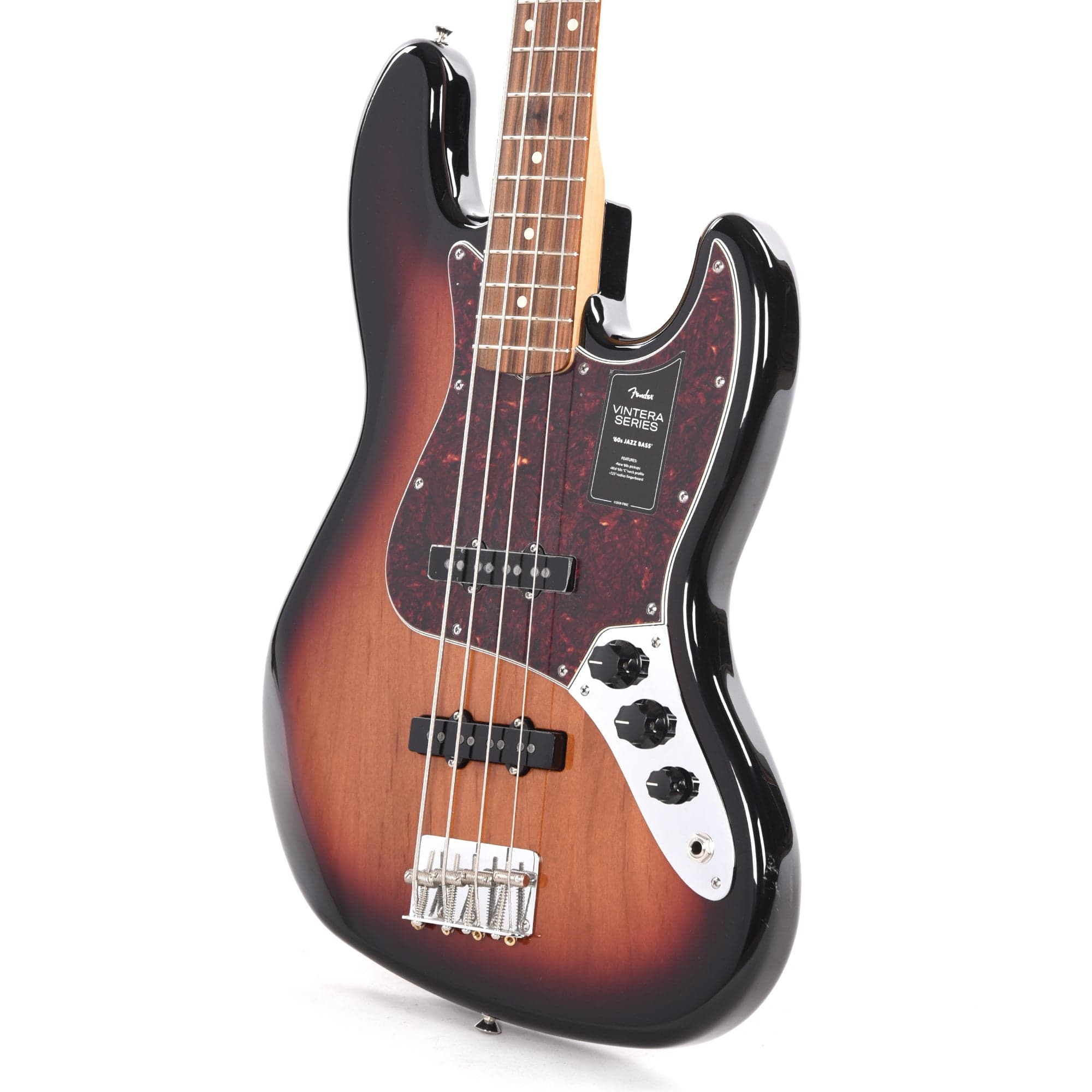 Fender Vintera '60s Jazz Bass 3-Tone Sunburst Bass Guitars / 4-String