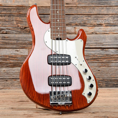 Fender American Deluxe Dimension Bass V HH Cayenne Burst 2014 Bass Guitars / 5-String or More