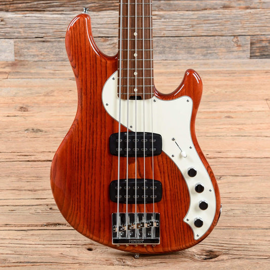 Fender American Deluxe Dimension Bass V HH Cayenne Burst 2014 Bass Guitars / 5-String or More