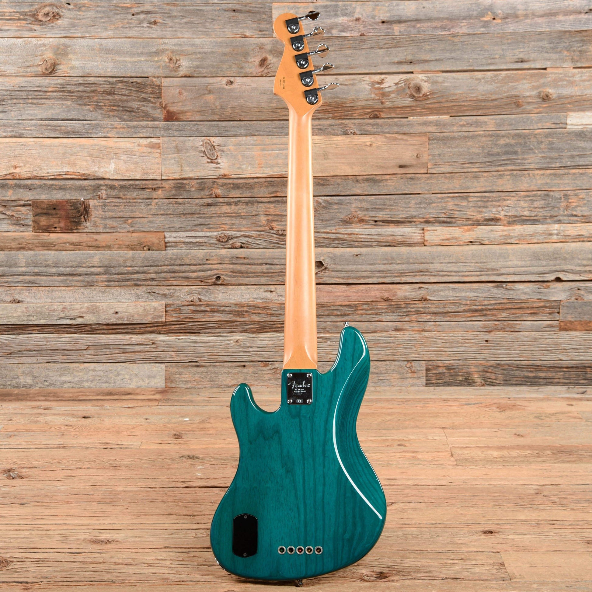 Fender American Deluxe Jazz Bass V Transparent Green 1999 Bass Guitars / 5-String or More